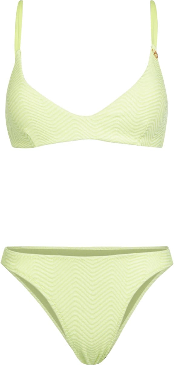 Brunotti - Jezzlee-Chevron - Bikini Set Daiquiri Green - Dames - Bralette Bikini Top - 36