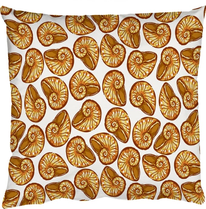 Sierkussens - Kussentjes Woonkamer - 40x40 cm - Kust - Zee - Schelp - Goud