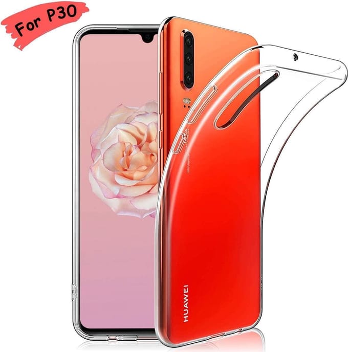 Hoesje Geschikt voor: Huawei P30 - Silicone - Transparant