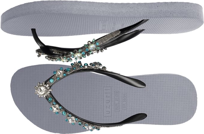 Uzurii | Teenslippers | Dames | Zilver | Maat 41/42