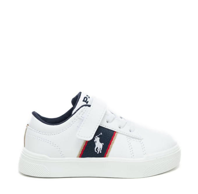 baby schoenen wit-marine