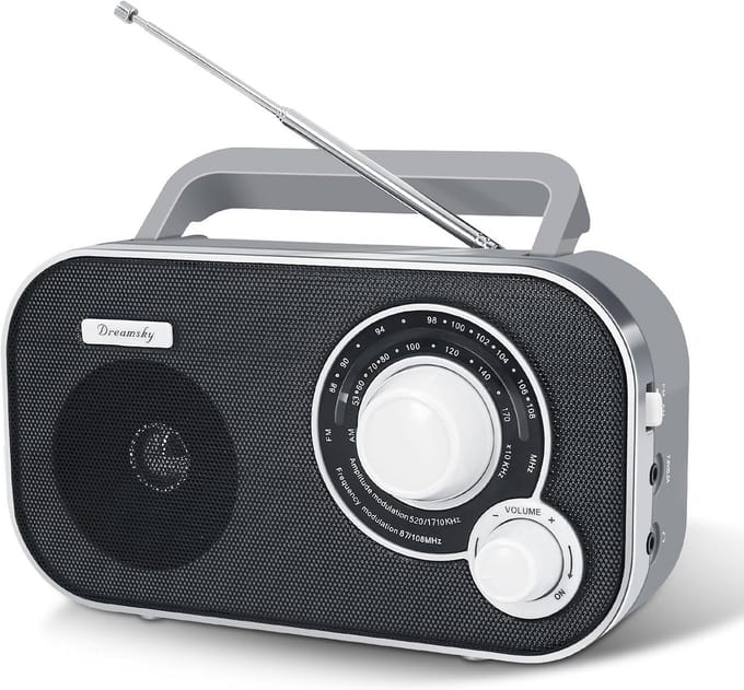 Draagbare AM/FM Radio met Helder Geluid