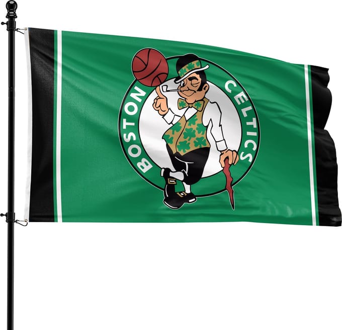 VlagDirect - Boston Celtics vlag - Boston Celtics basketbalteam vlag - 90 x 150 cm.