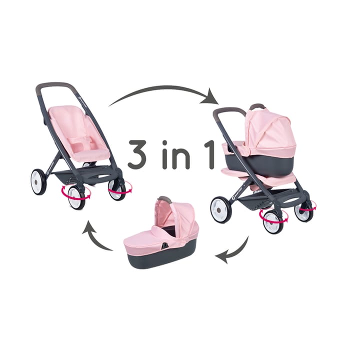 Smoby Quinny wandelwagen met draagwieg Poppenwagens