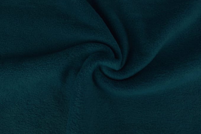 10 meter fleece stof - Donker petrol - 100% polyester