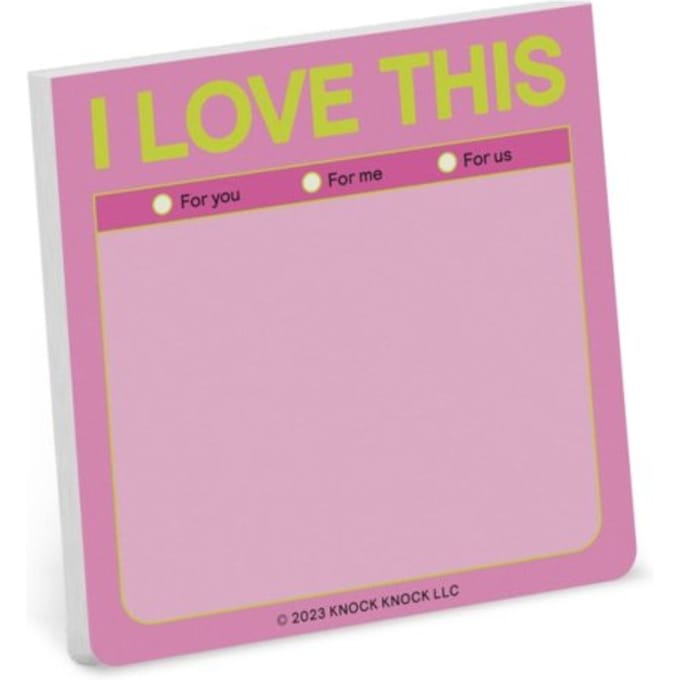 Knock Knock I Love This Sticky Note (Pastel) - Knock Knock