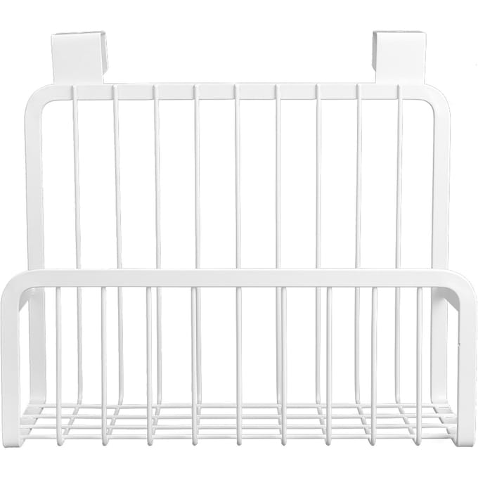 Panier suspendu pour armoire de cuisine, salle de bain, porte, rangement suspendu white