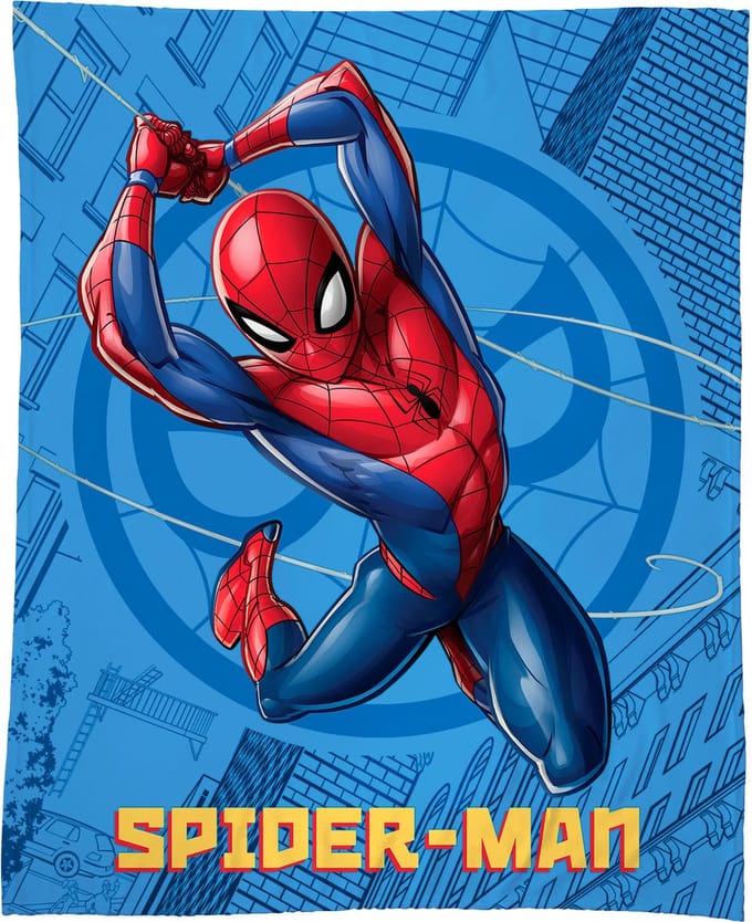 SpiderMan Fleece plaid, Action - 125 x 150 cm - Polyester