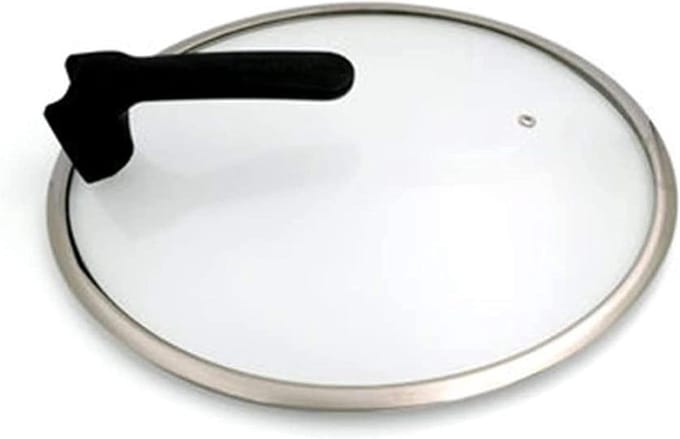 Pan Deksel - Gehard Glas - Koken - Met Stoomuitlaat - 32cm - Zilver