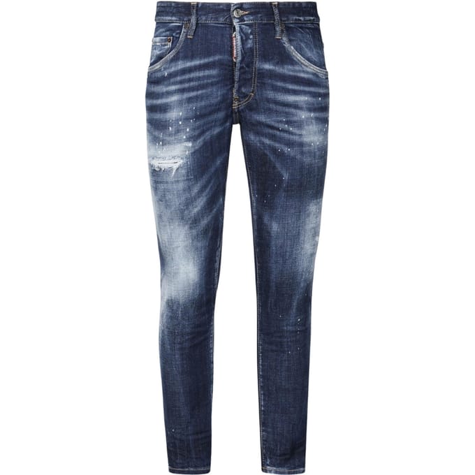 Dsquared2 Skater Jeans In Distressed Denim Jeans