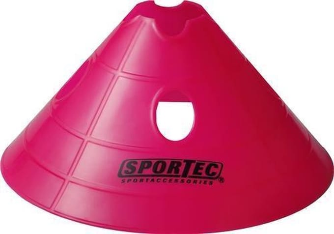 Sportec Afbakenbollen Soft Met Gaten Ø 30 Cm Roze 10 Stuks