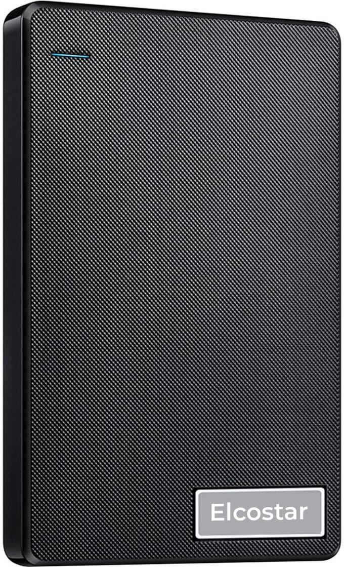 Elcostar Externe harde schijf 1TB - HDD - Harde schijf extern - Externe harde schijven - Geschikt voor Windows, Mac & Smartphone - Inclusief USB kabel