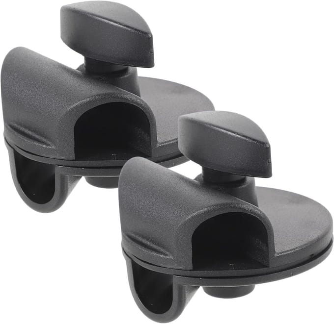 Microfoonclips - Standaard Klemmen - Muziek Opnemen - Universele Pasvorm - 2 Stuks - Zwart