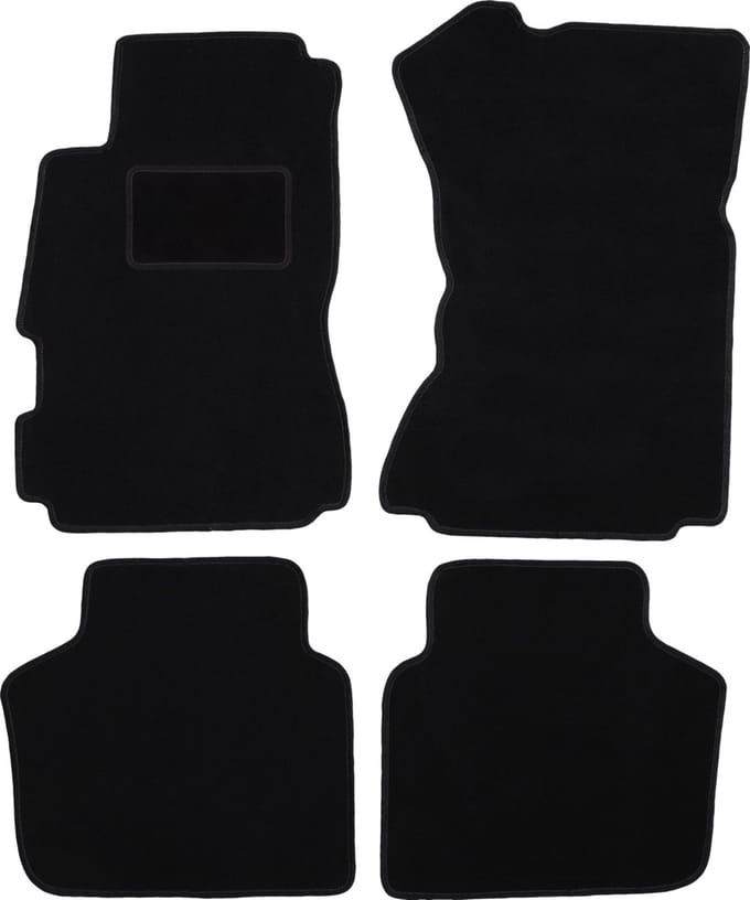 Zwarte veloursmatten voor: Honda Legend II sedan (1991-1996)