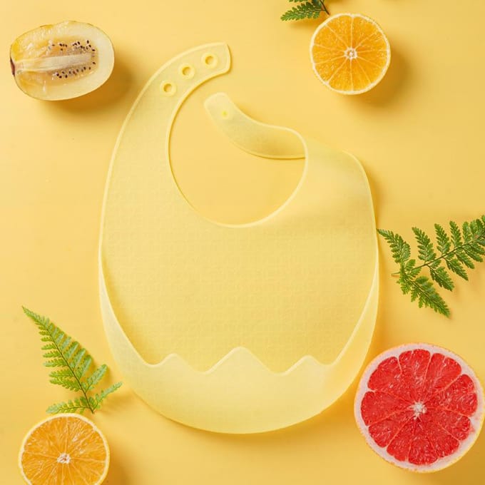 Siliconen Slabber Waterdicht Speeksel Baby Slabbers Voor Baby Baby Accessoires Voeden Zachte Schorten Baby Verstelbare Spuugdoek beige