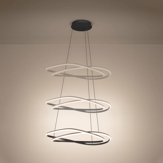 Stars of Light LED hanglamp Guntin grijs 62 cm metaal CCT