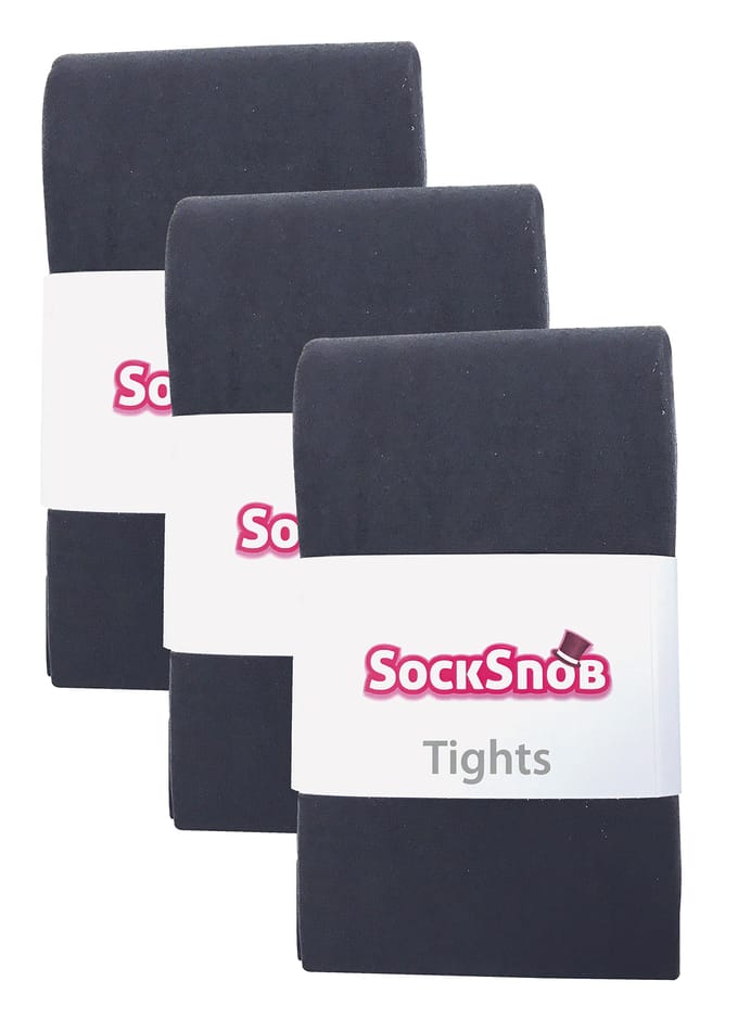 3 paar dames gekleurde ondoorzichtige 80 denier panty's - Houtskool