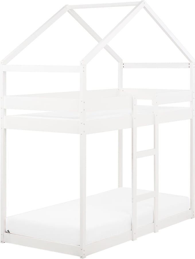 LABATUT - Stapelbed - Wit - 90 x 200 cm - Dennenhout
