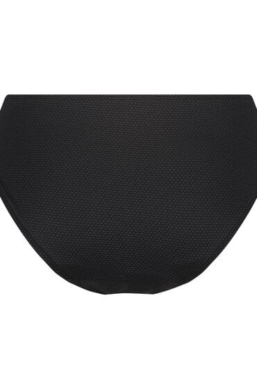 Hunkemöller  - Maat L - Dames Badmode Bikinibroekje Scallop - Zwart