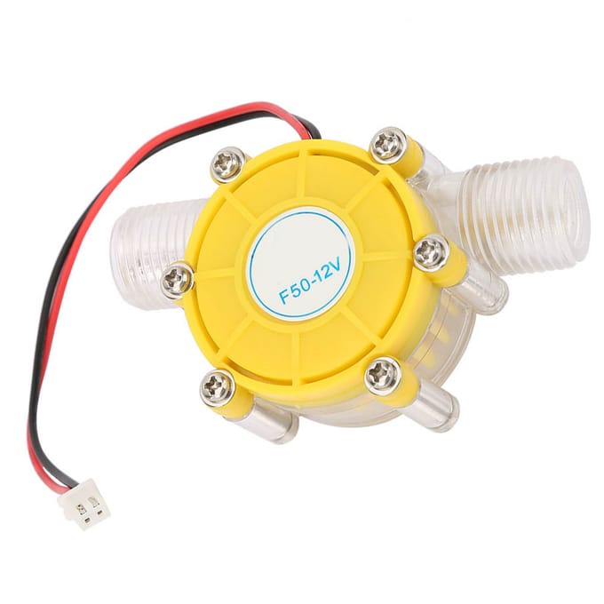 F50 Micro Hydro DC Waterstroompomp Turbine Waterkracht Energiegenerator(12V) wit
