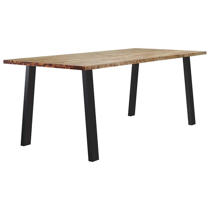 vidaXL - Eettafel - 200x90x75 - cm - massief - acaciahout