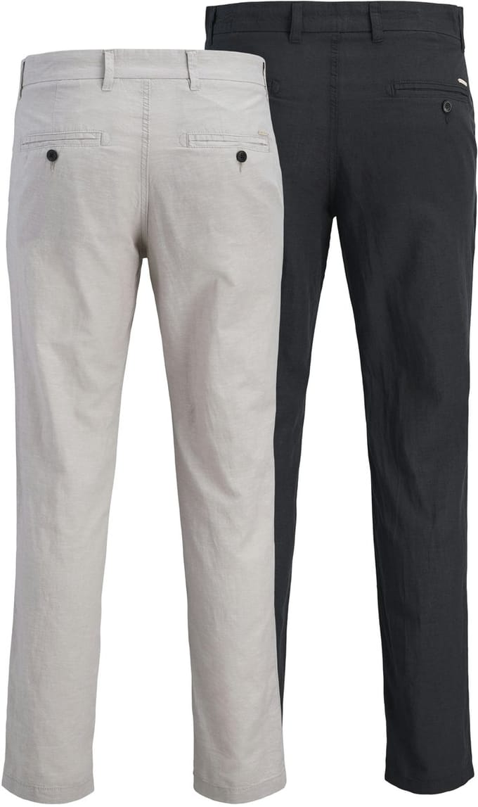 JACK&JONES - JPSTACE JJSUMMER LINEN BLEND PANT 2-PACK - Heren - Broeken