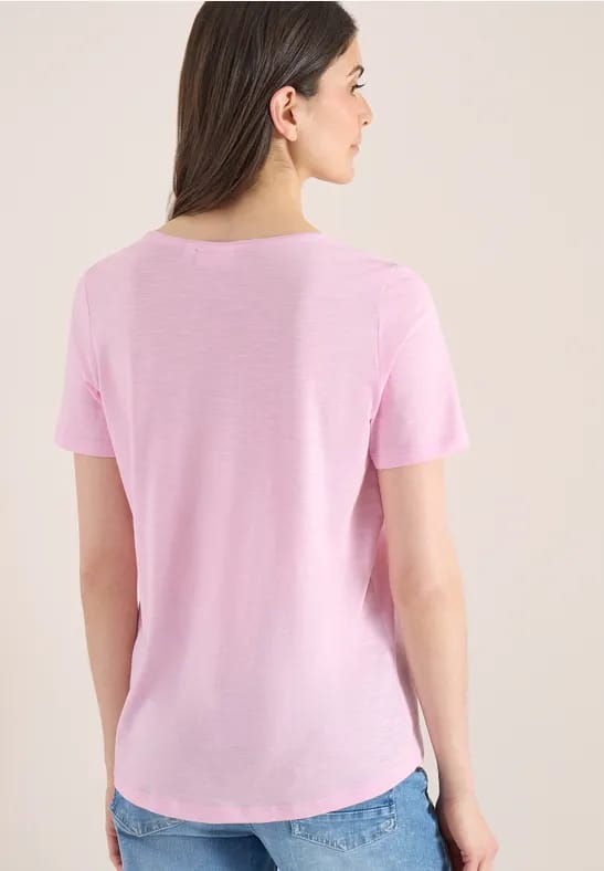 Basic Shirt met ronde hals