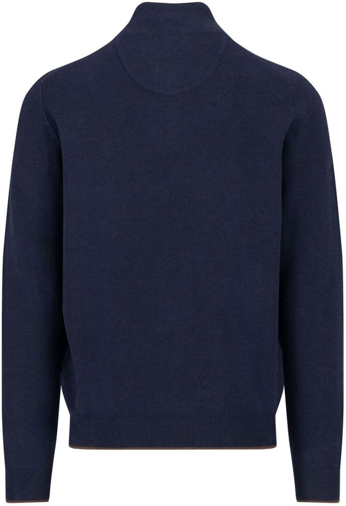 Fynch-Hatton - Half zip trui - Heren - XL - Blauw - Katoen - 1514-219