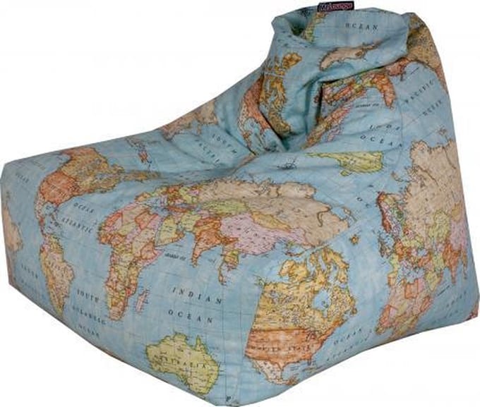 Mr.Lounge BeanBag Wereld kaart