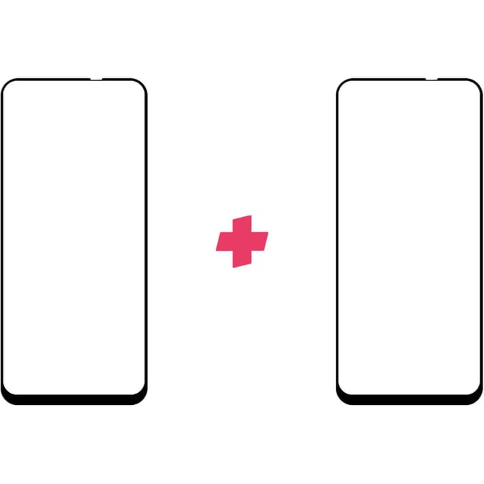 DuoPack: Realme 8 4G screenprotector gehard glas Edge to Edge