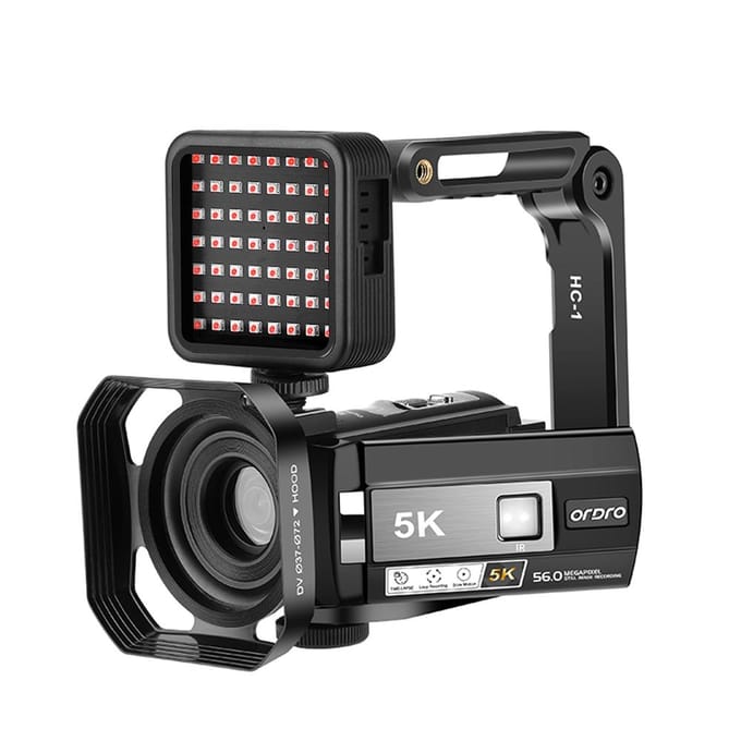 ORDRO HDR-AE20 5K Digitale Videocamera WiFi Camcorder DV Recorder 3.0 Inch IPS Touchscreen 56MP 18X EU Plug