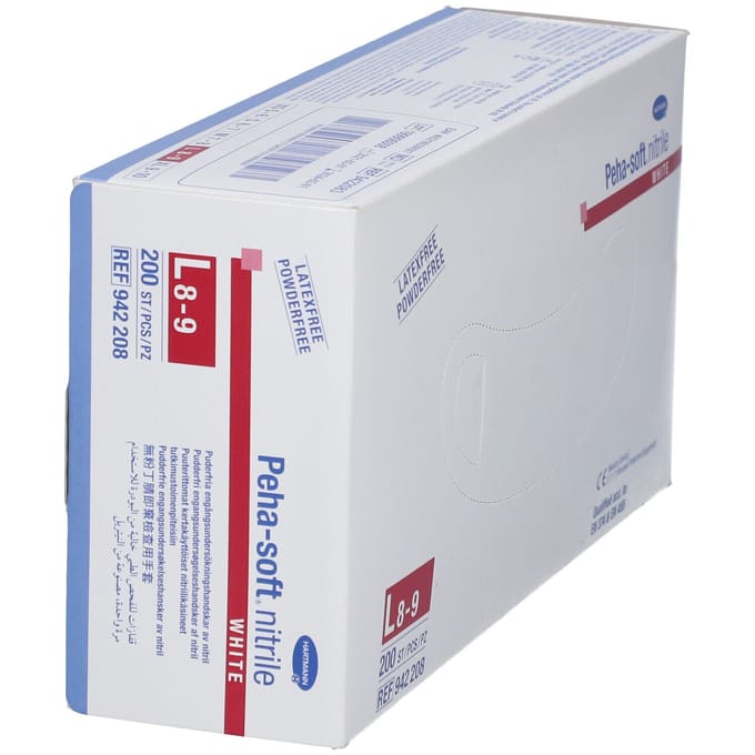 Wegwerphandschoenen - Wit | 200 st | Large | Peha Soft Nitrile