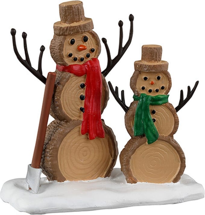 Lemax - Log Snowmen