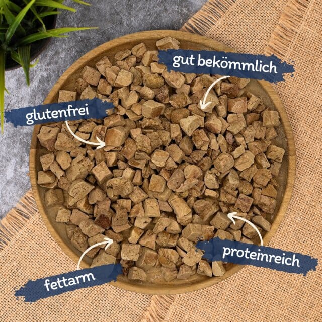 5 kg (25 x 200 g) Lyra Pet® gevriesdroogde eendenleverblokjes