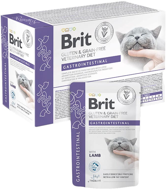 Brit Veterinary Diet Cat - Grain free - Gastrointestinal - Pouch 12 x 85 g