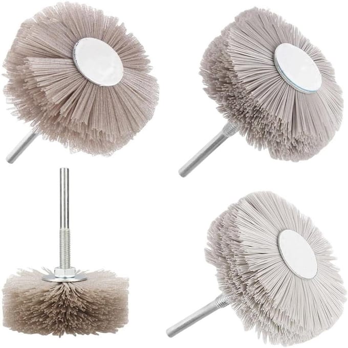 Nylon schuurborstel - Metaal polijstborstel - Metaal ontbramen - Flexibele schuurkop - 80 mm - Niet gespecificeerd