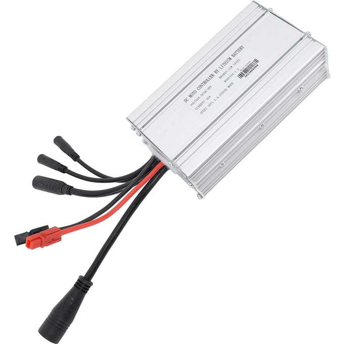 30A Borstelloze Motorcontroller voor 1000W Vermogen Waterdichte Blokgolfcontroller Elektrische Fiets white
