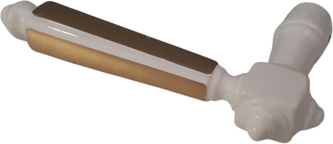 deurkruk kubus koper / wit