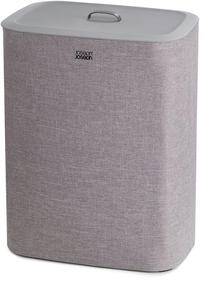Joseph Joseph Tota Wasmand - 2 Compartimenten – Was Sorteren – 90 Liter - Grijs