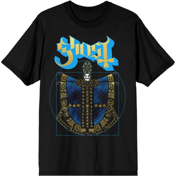 Ghost T-shirt - Papa Vitruvium - M - voor Mannen - zwart