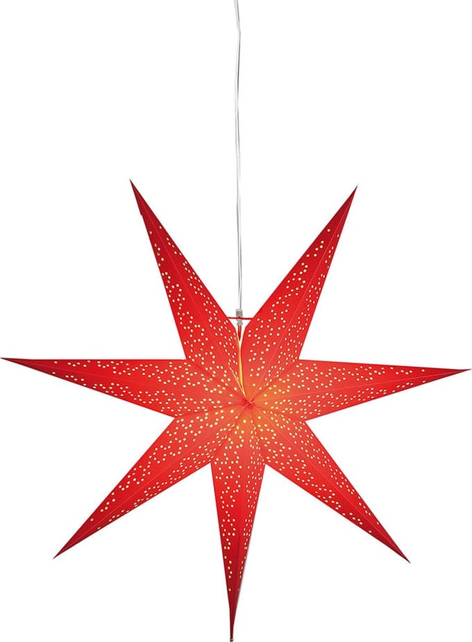 Czerwona dekoracja świetlna Star Trading Dot Red, ⌀ 70 cm