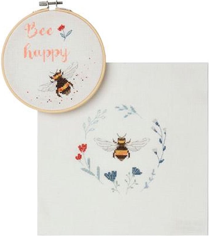 Borduurpakket DMC Kruissteek kit duo The Well-bee-ing