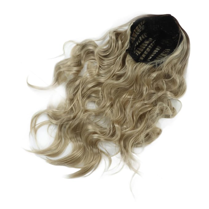 Damespruik Lang Blond Krullend Golvend Synthetisch Haar Hittebestendig Feest Cosplay Pruik beige