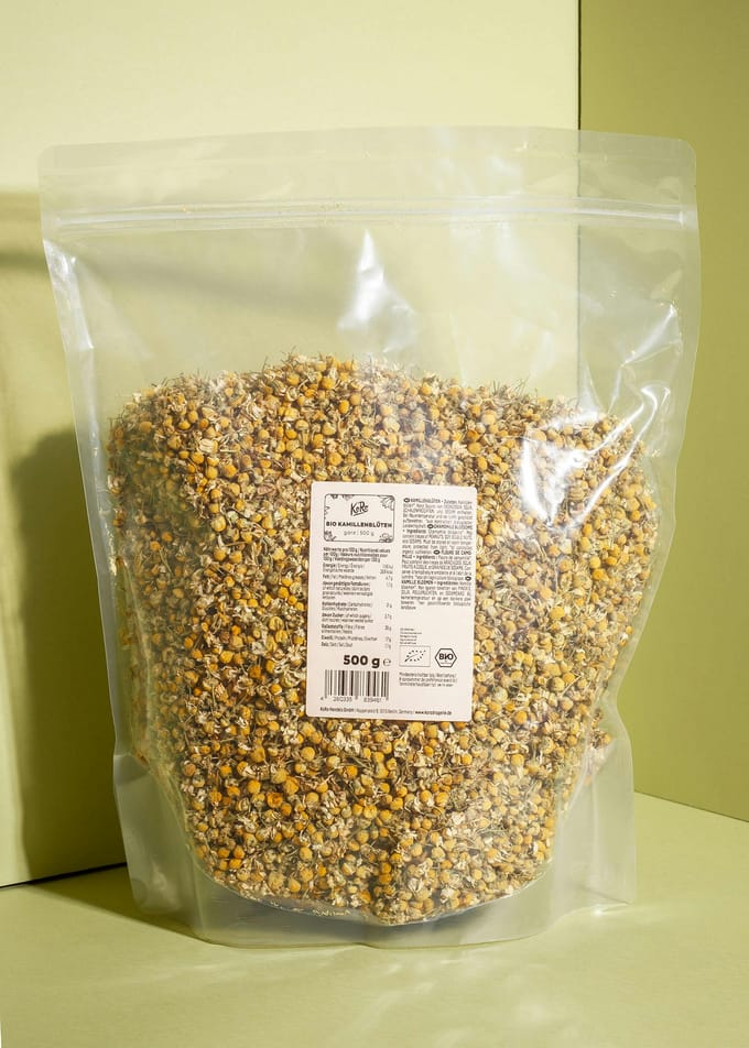 Bio hele kamillebloemen 500 g