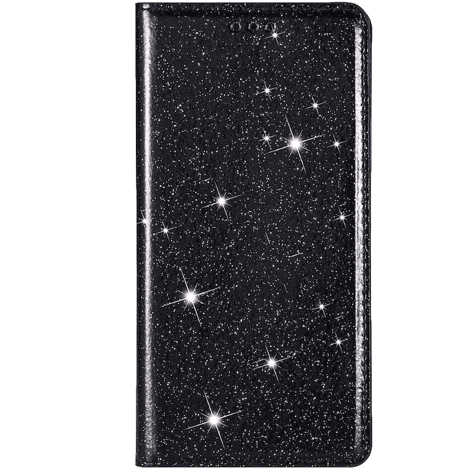 Comfycase iPhone 12 (Pro) Flash Powder Slim-Fit Flipcover Zwart