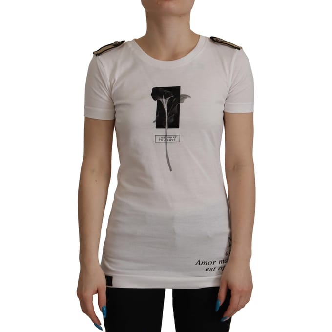 Dolce Gabbana Tsh7843 Flower Graphic T-shirt