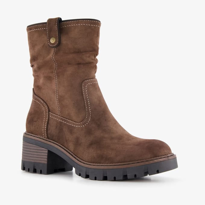Blue Box dames boots met hak bruin - Maat 40