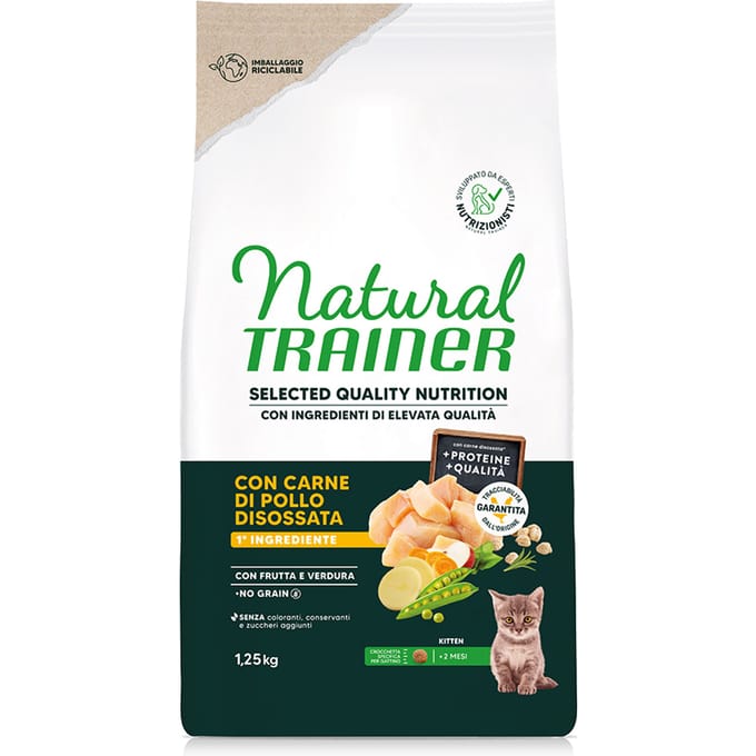 Natural Trainer Selected Quality Kitten Kip - Dubbelpak: 2 x 1,25 kg
