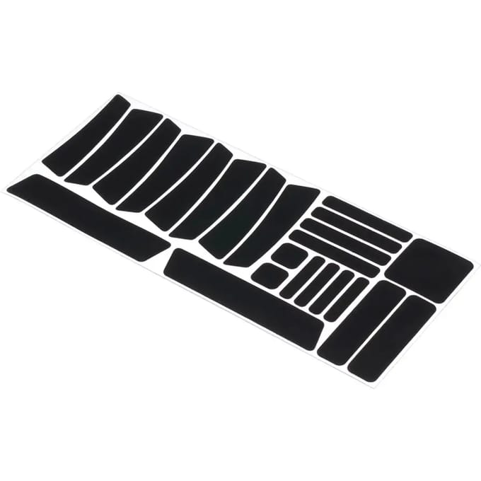 BBB Cycling MultiVis - Reflecterende Stickers Fiets - Voor Gebruik op Frame en Velgen - Framebescherming en Extra Zichtbaarheid - BBP-71