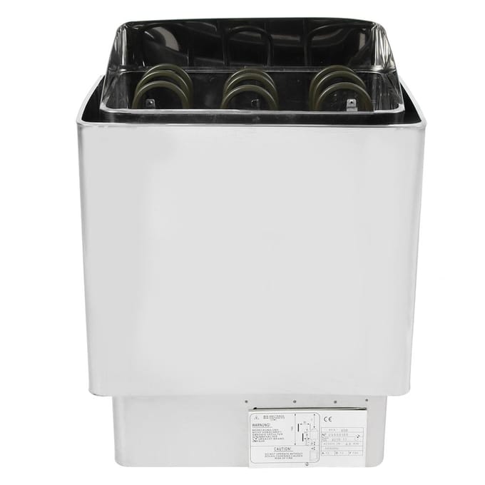 4.5KW 220V Roestvrij Staal Badkamer Verwarming Sauna Stoommachine Kachel Heater met Interne Controller black